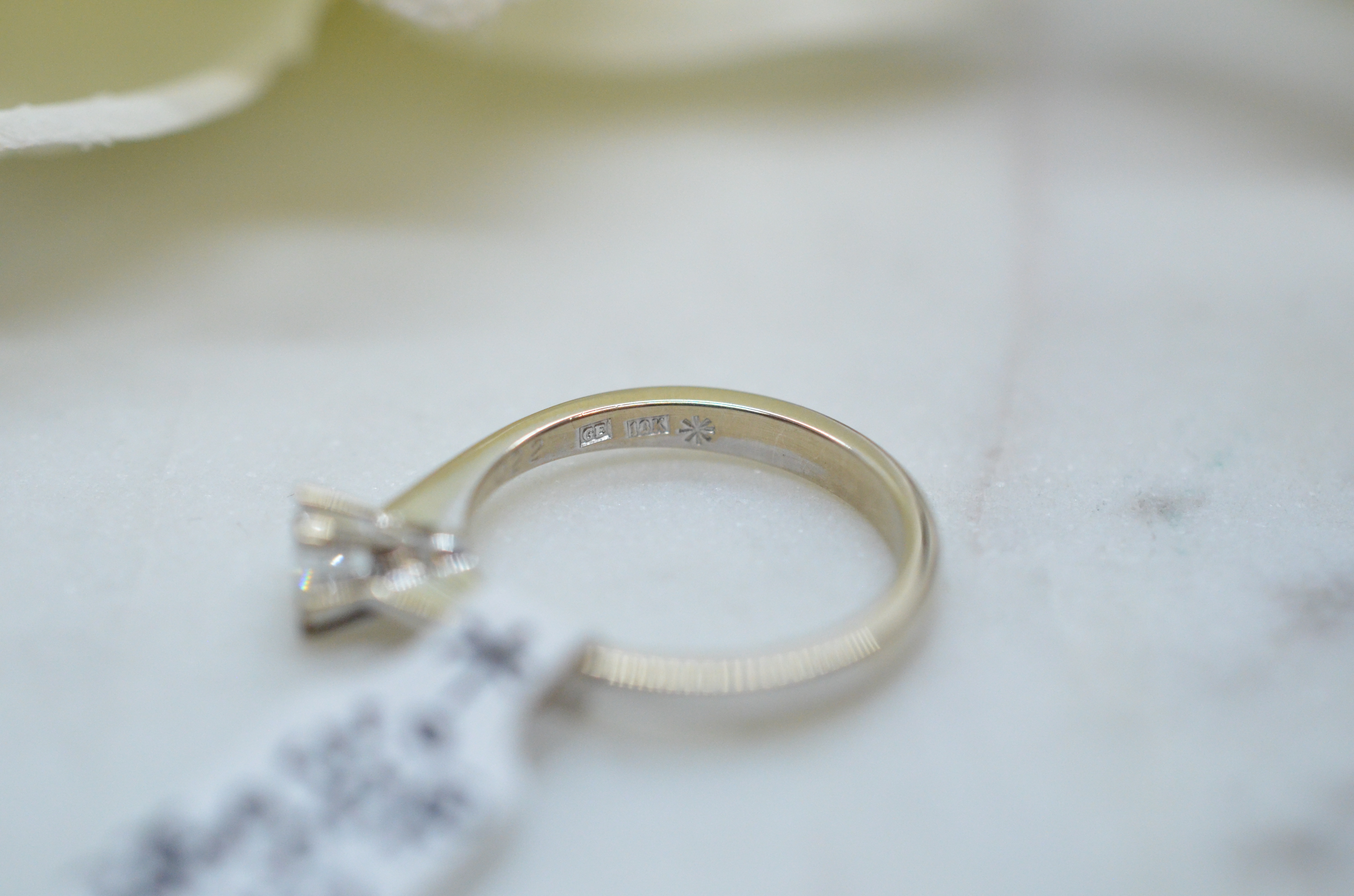 Vintage 18k "Galaxia" diamantring, 0,22 ct - 3