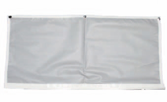 Wheel arch cover for single-axle stroller. 75x36 cm Grey