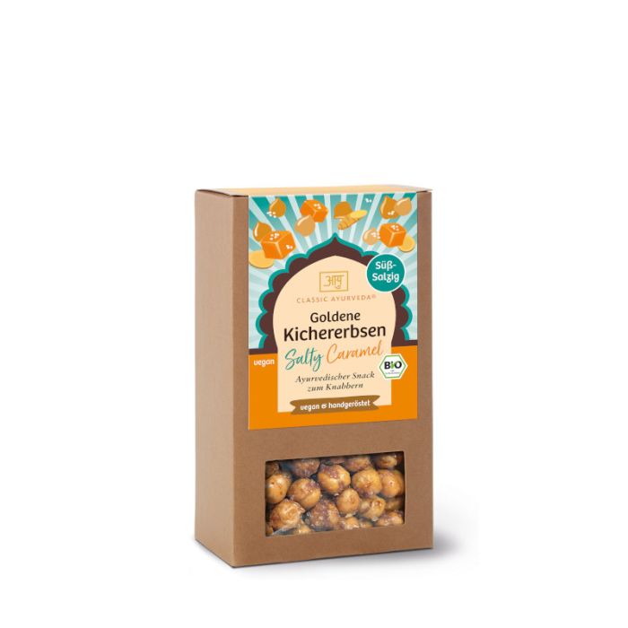 Kikärtor Rostade Salty Caramel 100g, Classic Ayurveda
