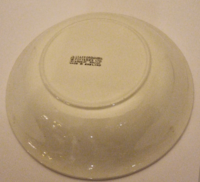Staffordshire Potteries soup bowl - 2