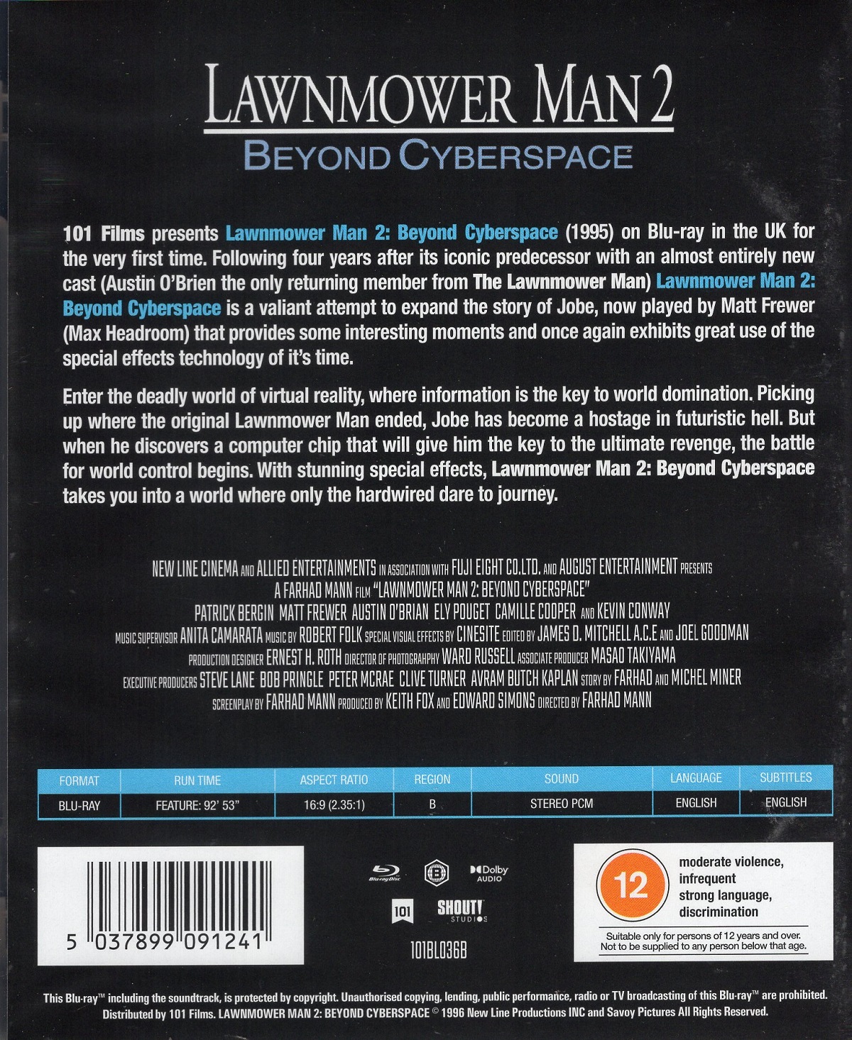 Lawnmower Man II: Beyond Cyberspace (ej svensk text) (Blu-ray) - 2