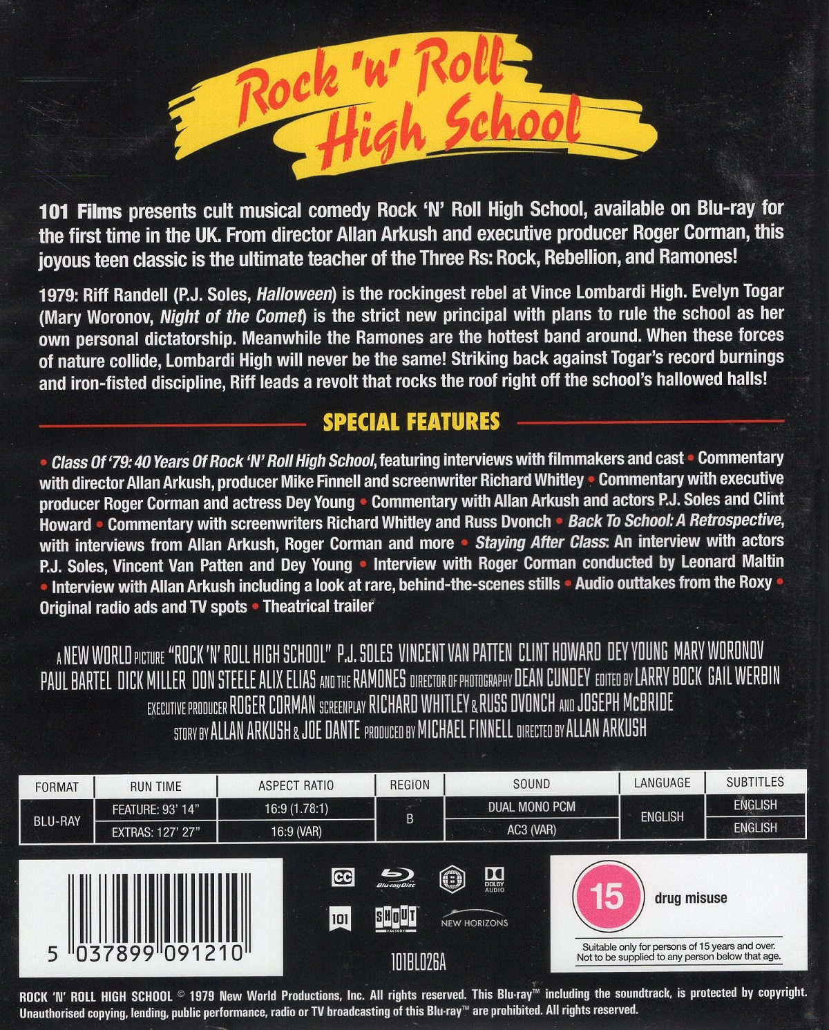 Rock 'N' Roll High School (ej svensk text) (Blu-ray) - 2