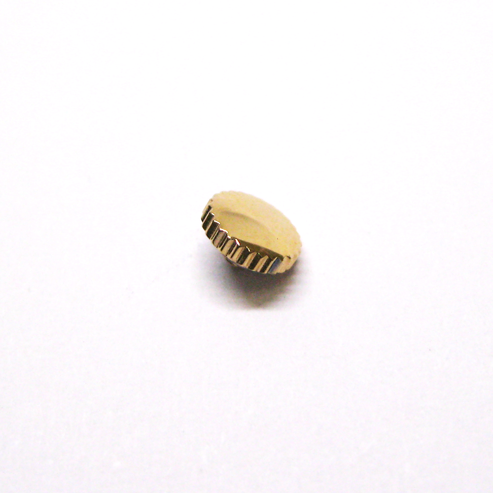 Krona, 4,0 mm. guldpläterad. - 3
