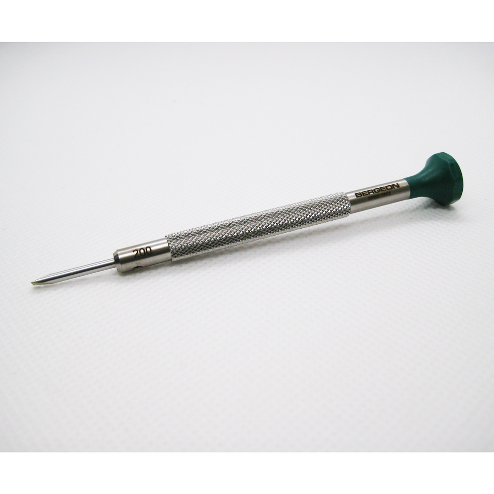 Bergeon skruvmejsel 30081 2.0 mm (Grön)