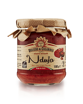 Delizie di Calabria Nduja, 180 g italiensk chili- och salamiröra