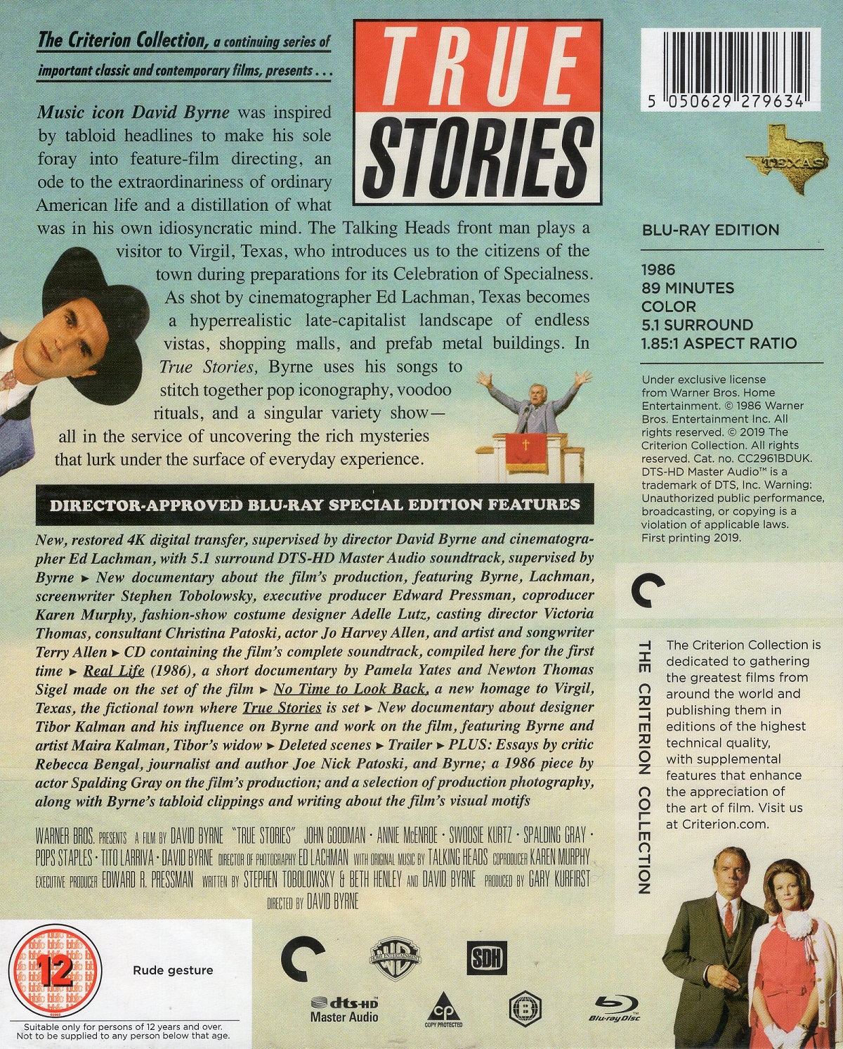 Trues Stories (Criterion Collection) (ej svensk text) (Blu-ray) - 2