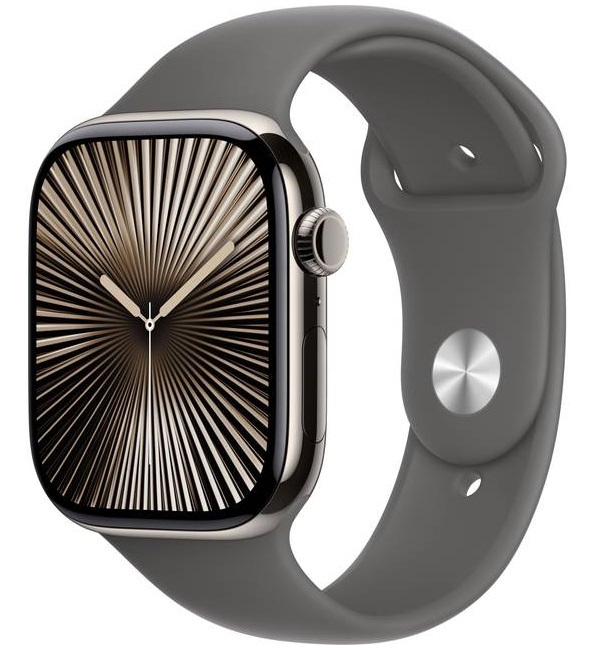Apple Watch Series 7 Cellular 45mm Titanium Case med Sport Band
