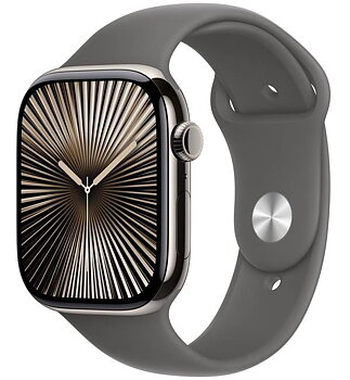 Apple Watch Series 7 Cellular 45mm Titanium Case med Sport Band
