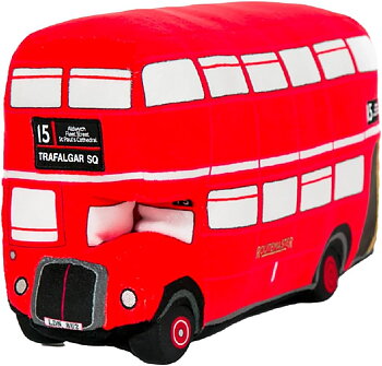 Londonbuss i plysj/pute (Routemaster)