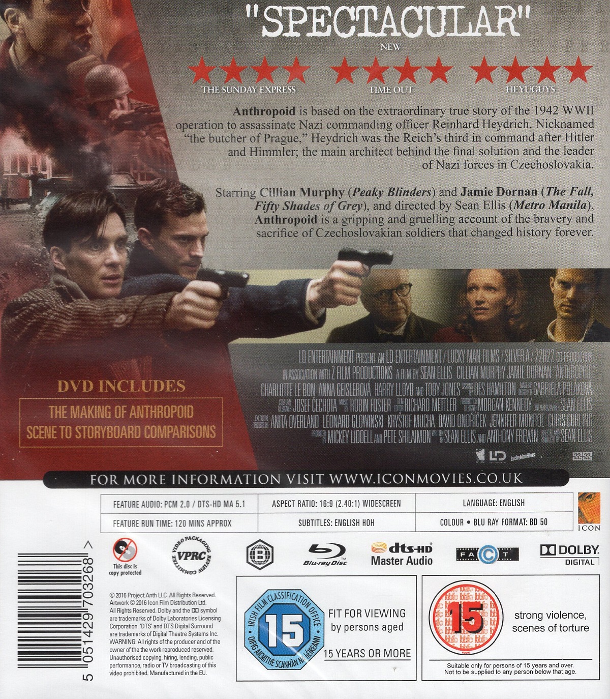 Anthropoid (ej svensk text) (Blu-ray) - 2