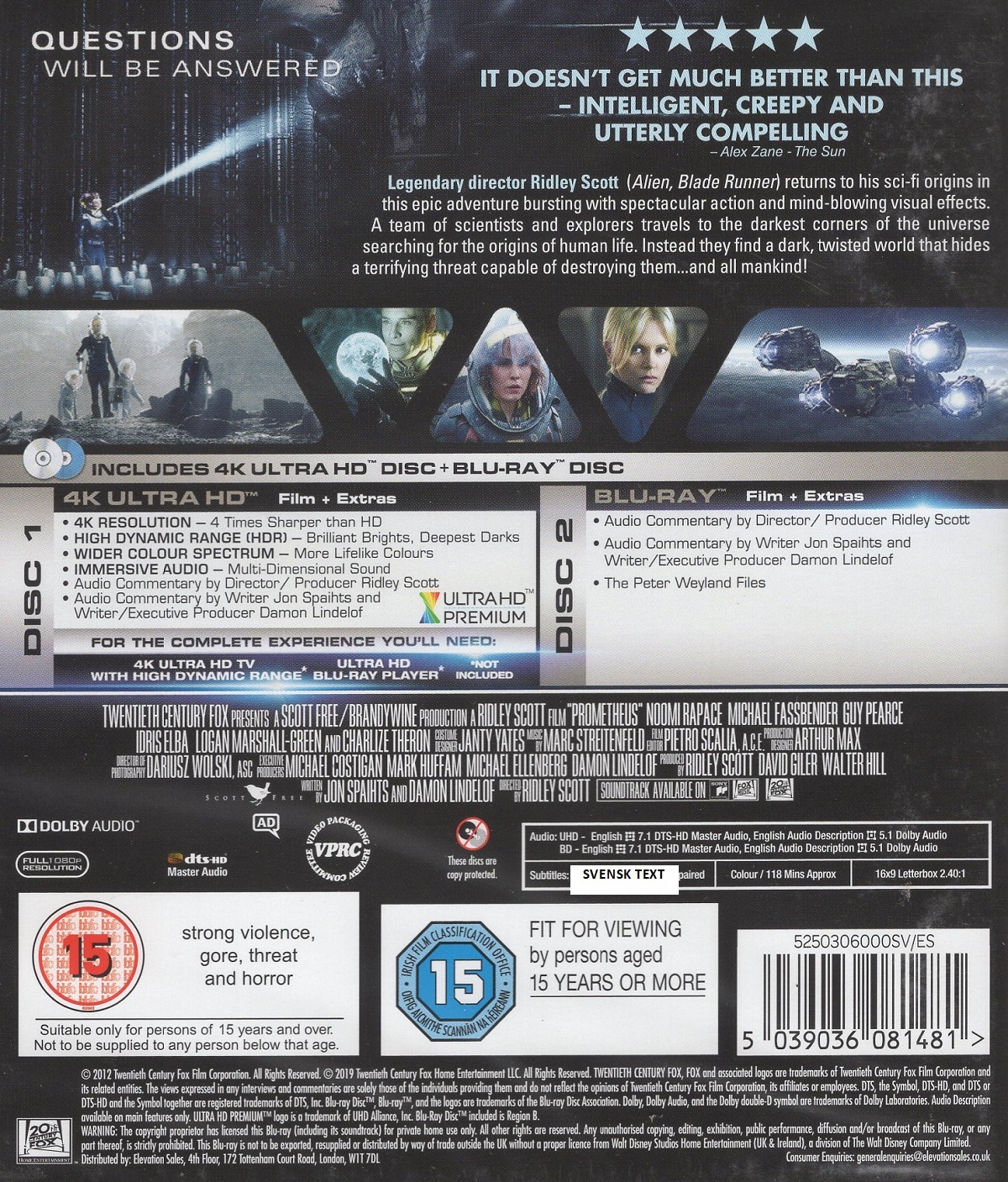 Prometheus (4K Ultra HD + Blu-ray) - 2
