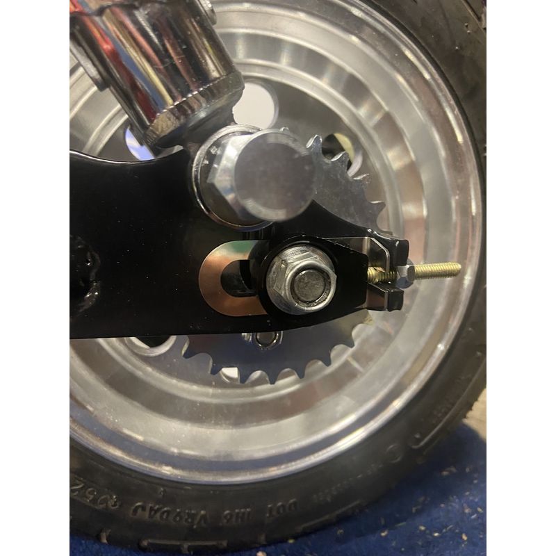 Swing arm protector chain adjustment MiniMoto - 3