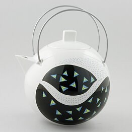 Gösta Grähs (1982) Chubby Teapot with Modern Decor #111 20 cm 