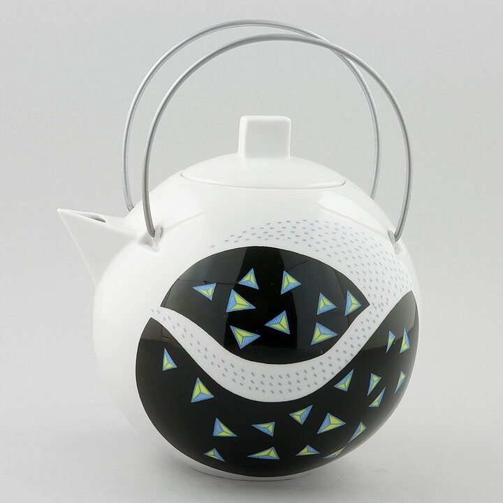 Gösta Grähs (1982) Chubby Teapot with Modern Decor #111 20 cm 