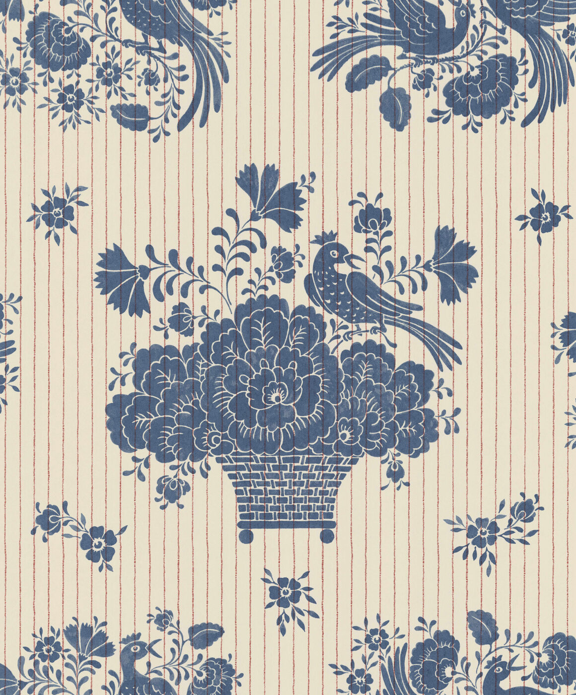 Tapet Birds Nest Ink Blue Långelid / von Brömssen - 3