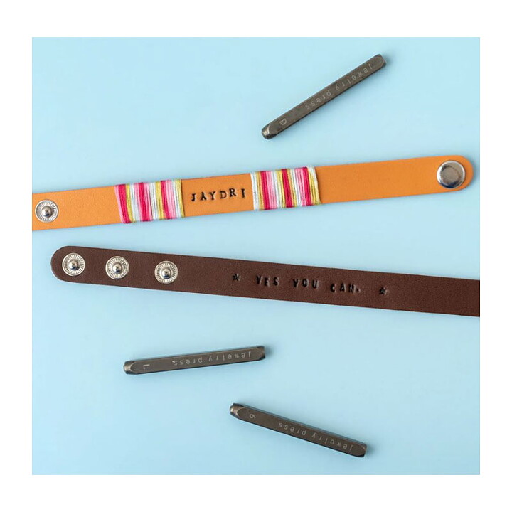 WeRMK Jewelry Press Alphapet Stamps - Serif Uppercase & Numbers