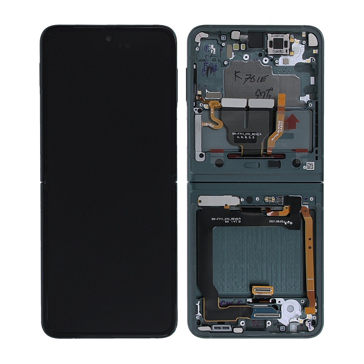 Samsung Galaxy Z Flip 3 5G 2021 (F711) Skärm med LCD Display - Original 