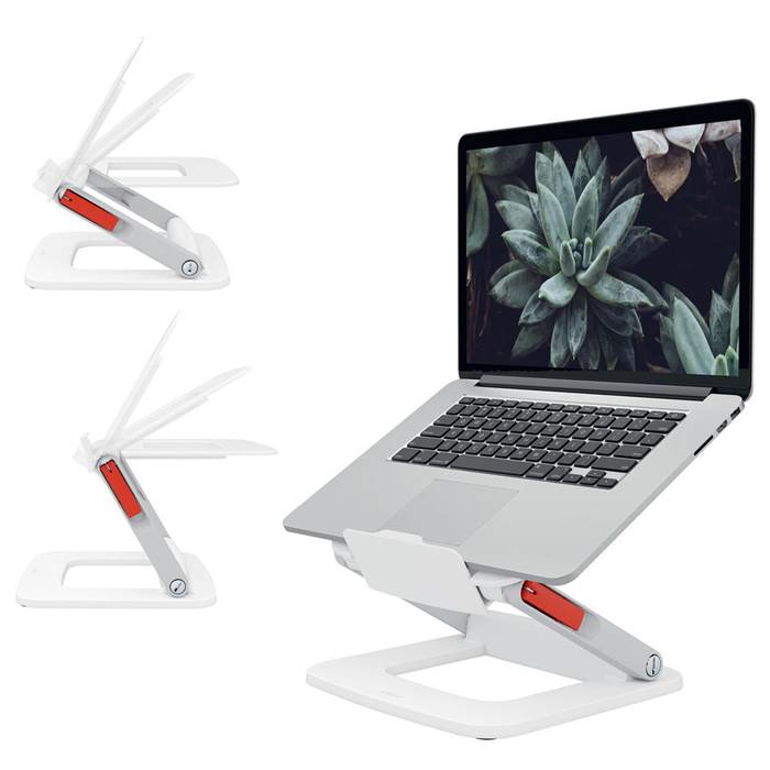 Laptopstativ Ergo vinklar vit - 3