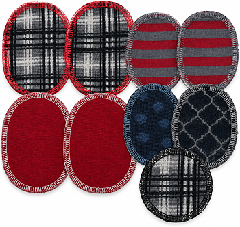 Laglappar i ull utan Vliesofix – sy fast | 9-pack