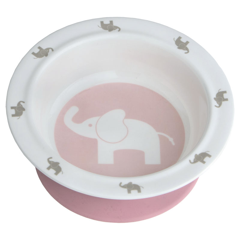 Djup Tallrik Med Sugkopp Elefant