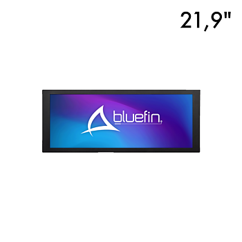 Bluefin - 21,9" Ultrabred, Finished, Brightsign Built In, Touch, PoE++, 1920x720