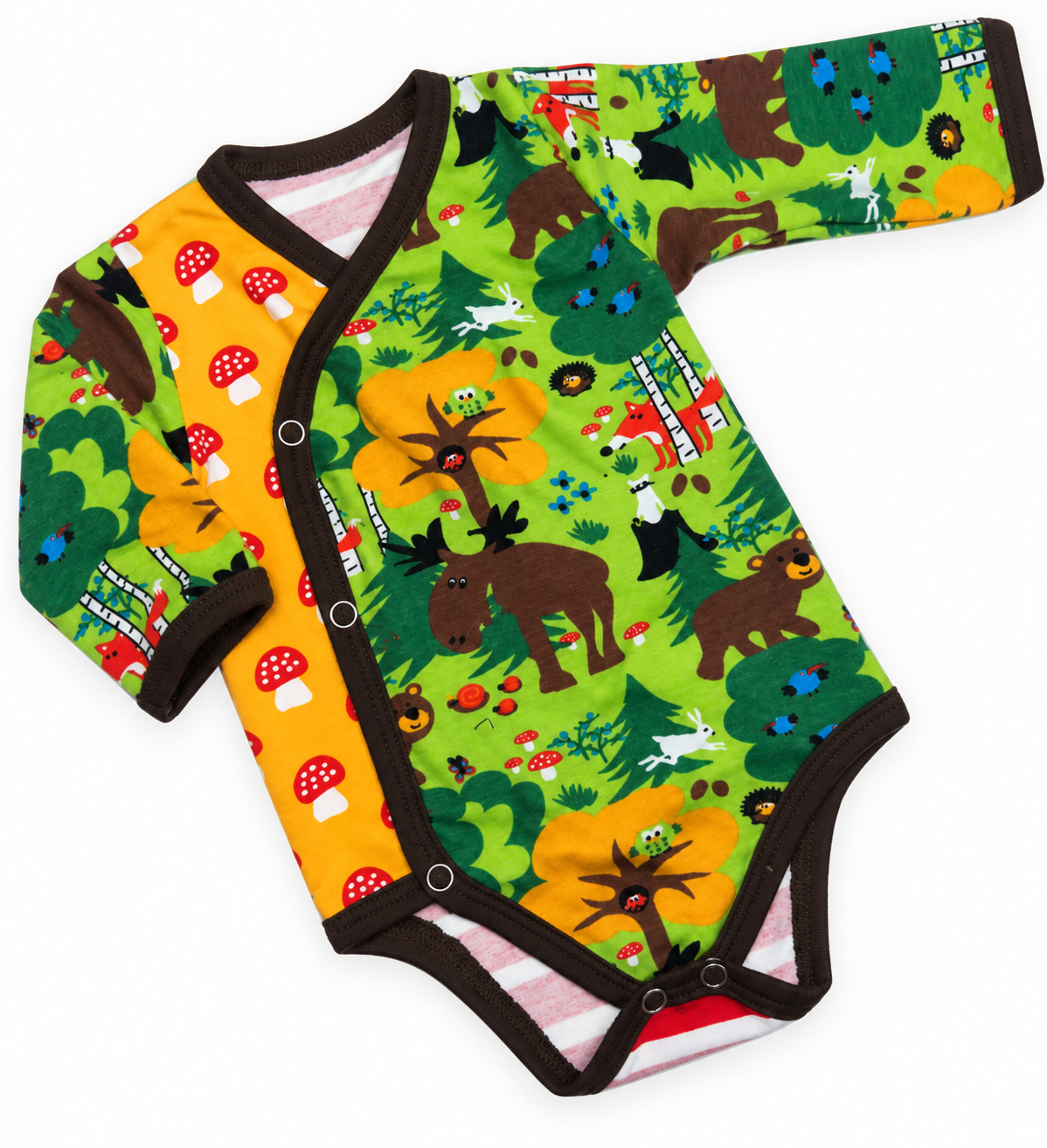 Babyset i bomull – Skogens djur | 50/56 - 2
