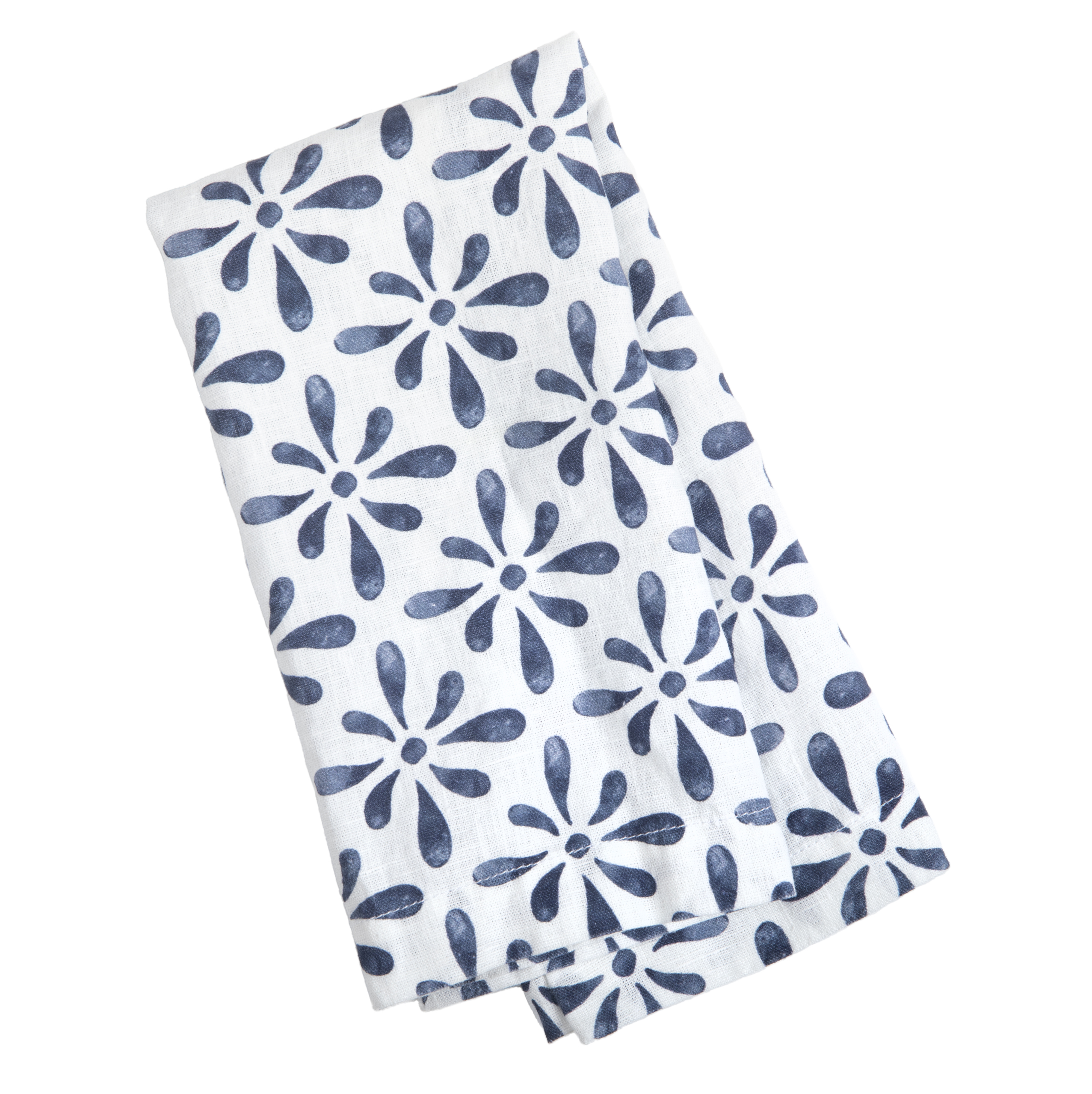 Linnehandduk Watercolour Navy - 4
