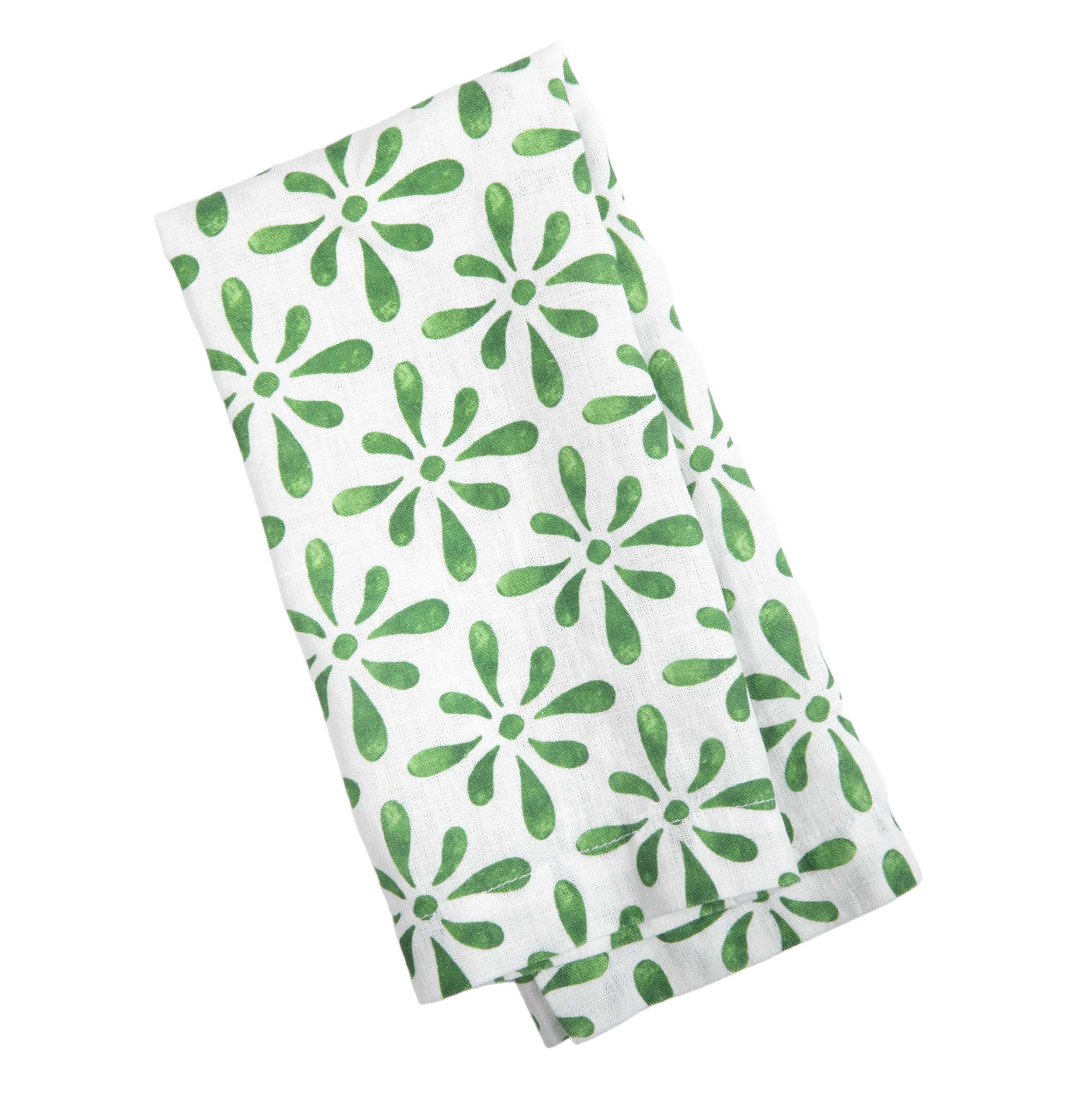 Linnehandduk Watercolour Green - 4