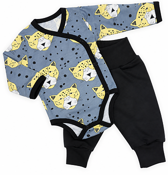 Babyset i bomull – Leopard | 50/56