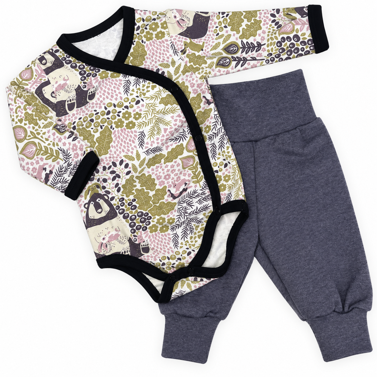 Babyset i bomull – Skogsbjörnar | 50/56