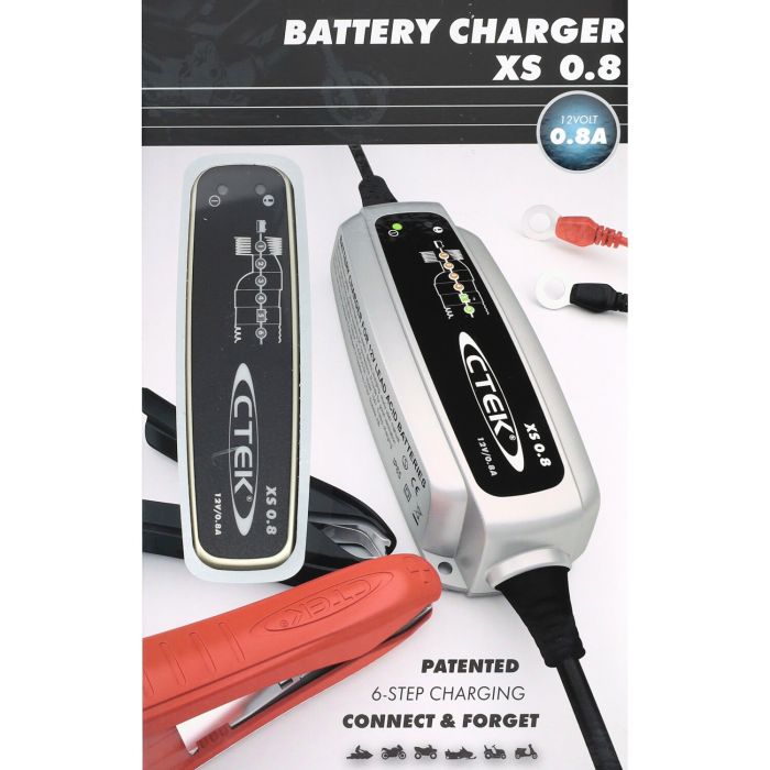 Batterieladegerät für Mopeds und Motorräder, Ctek XS 0.8 - 3