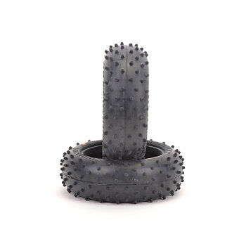Schumacher U6762 Mini Spike 2; Front Tyres - Silver (pr)