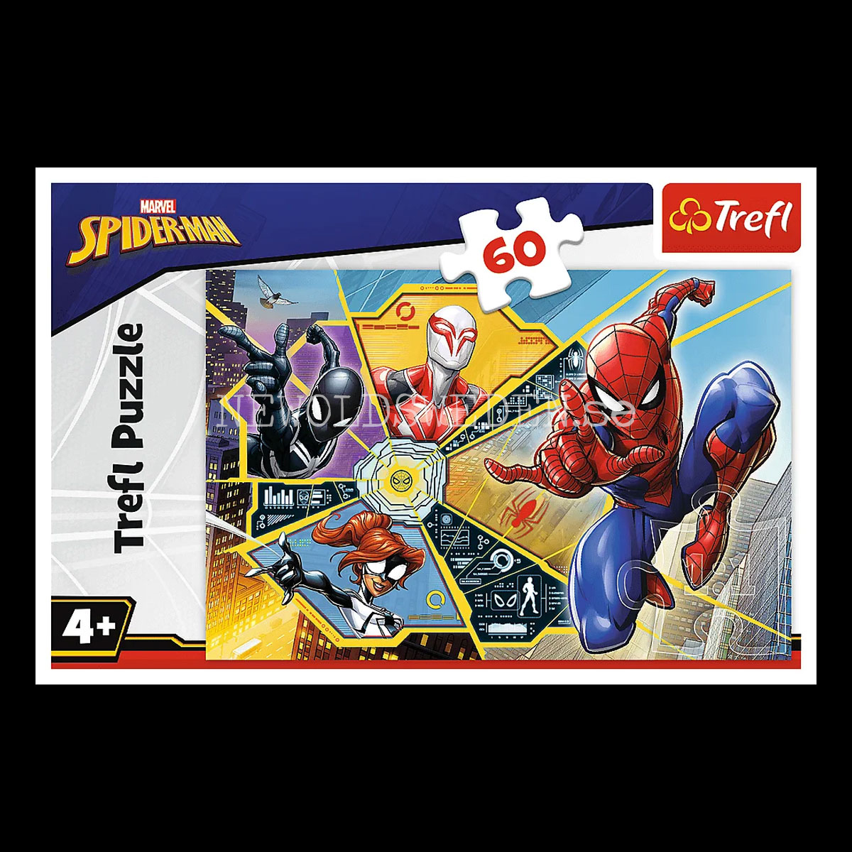 SPIDER-MAN MARVEL - Puzzle - 60 bitar - 33 x 22 cm - 3