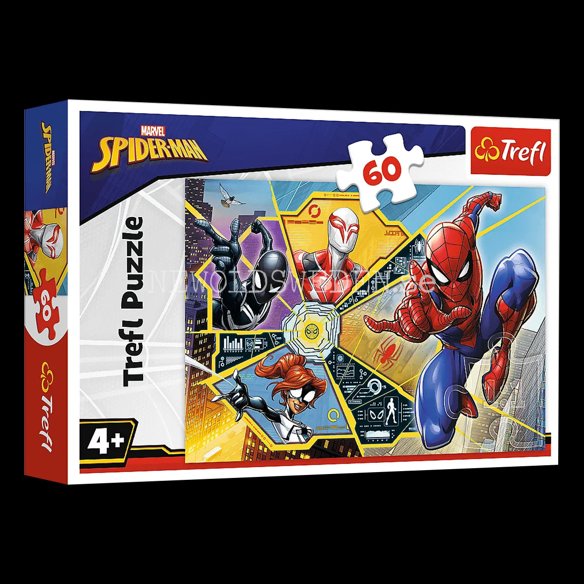 SPIDER-MAN MARVEL - Puzzle - 60 bitar - 33 x 22 cm