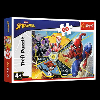 SPIDER-MAN MARVEL - Puzzle - 60 bitar - 33 x 22 cm