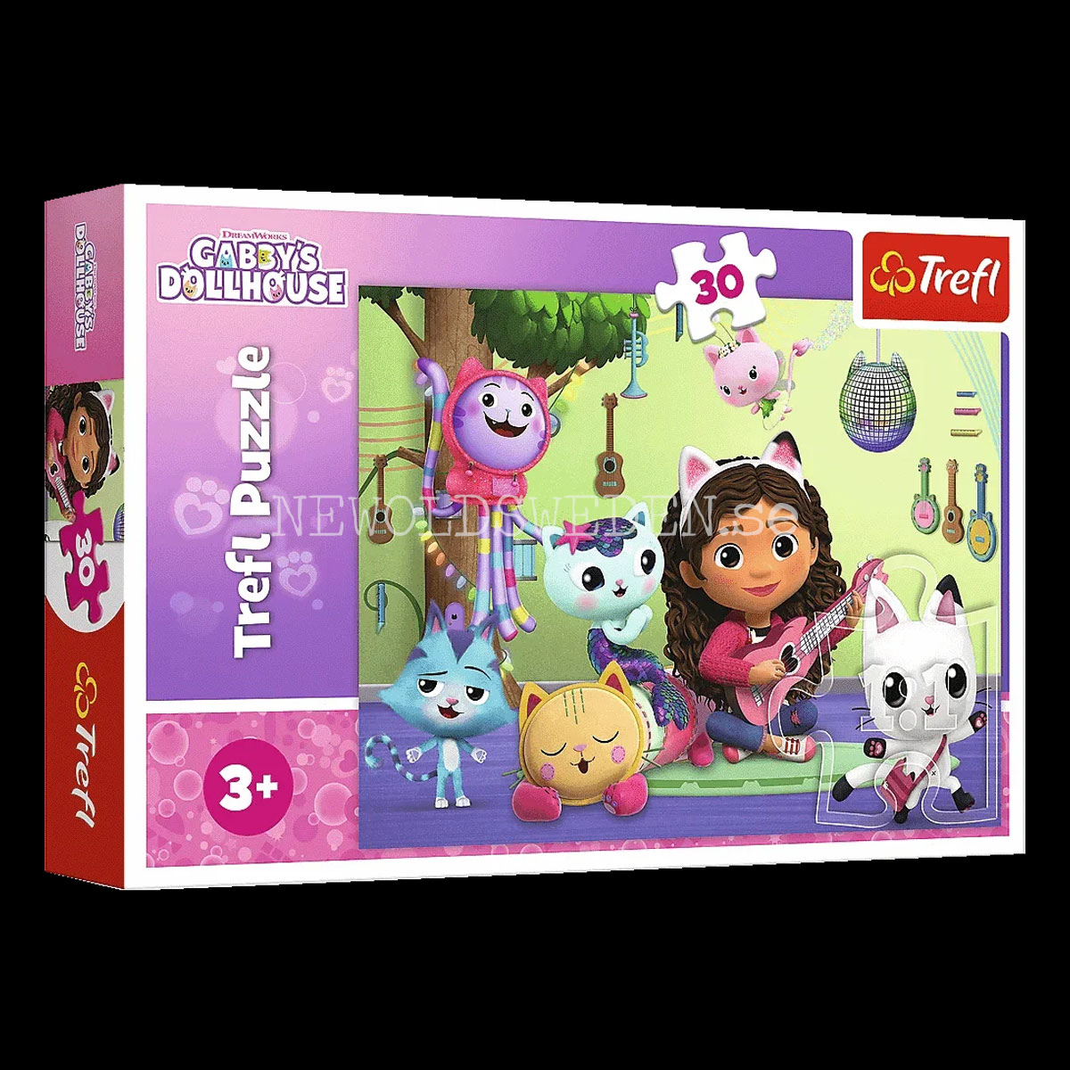 GABBY'S DOLLHOUSE - Puzzle - 30 bitar - 27 x 20 cm