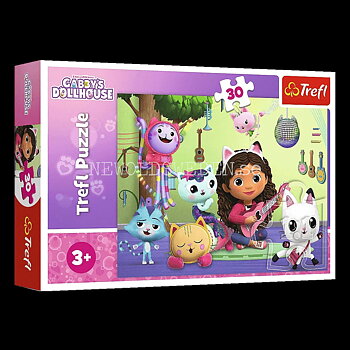 GABBY'S DOLLHOUSE - Puzzle - 30 bitar - 27 x 20 cm