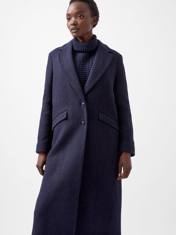 Arlana Pin Stripe Coat - French Connection - 4