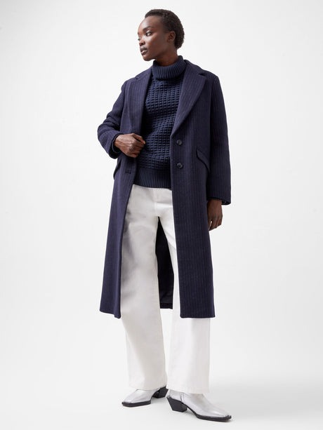 Arlana Pin Stripe Coat - French Connection
