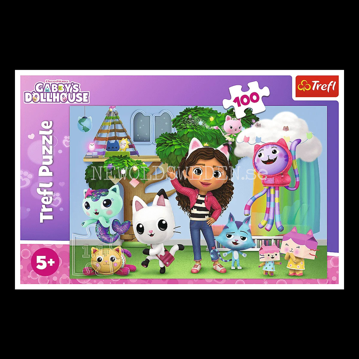 GABBY'S DOLLHOUSE - Puzzle - 100 bitar - 41 x 27.5 cm - 3