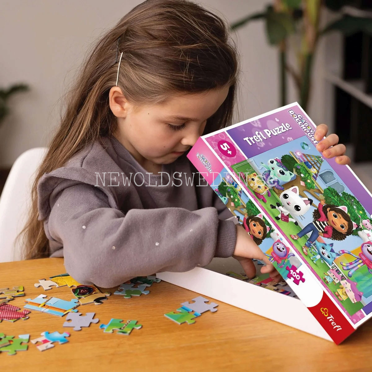 GABBY'S DOLLHOUSE - Puzzle - 100 bitar - 41 x 27.5 cm - 4