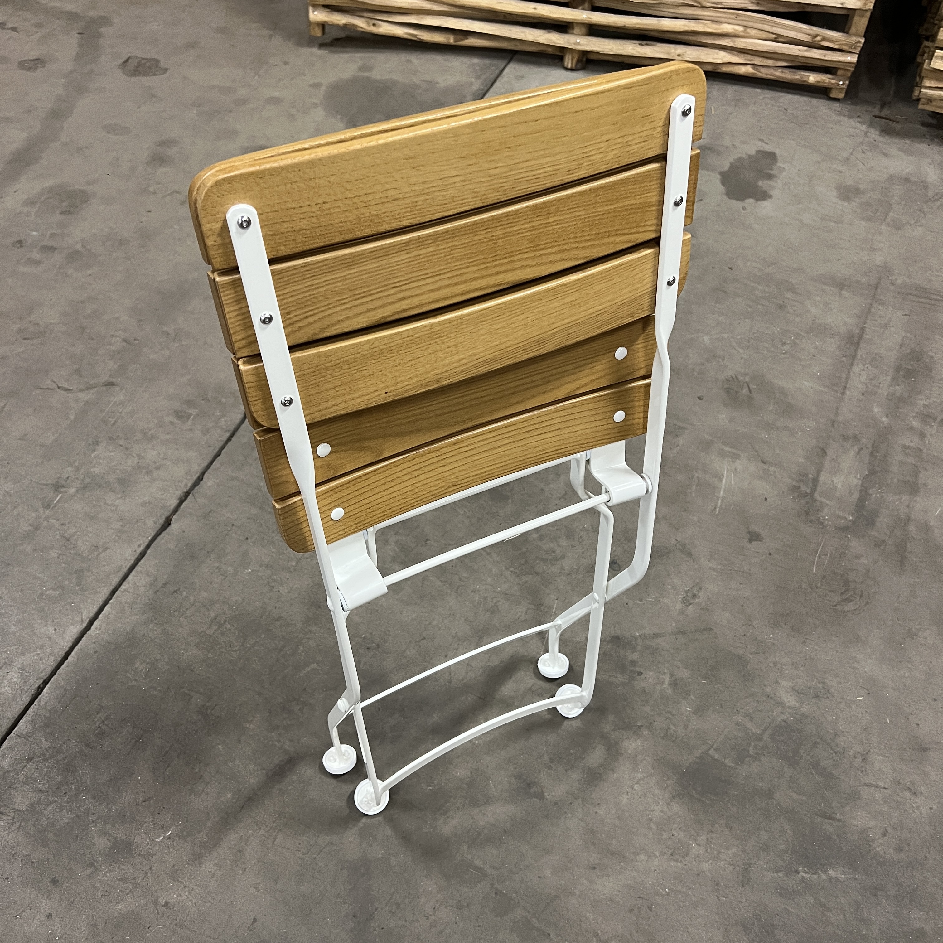 Café Gardenchair Chestnut - Gotland White - 7