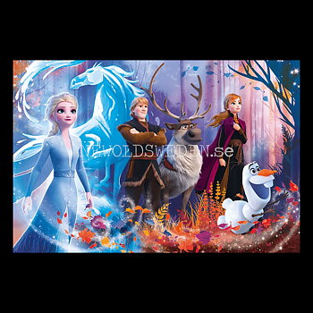 DISNEY FROZEN II ANNA & ELSA - Puzzle - 100 bitar - 41 x 27.5 cm