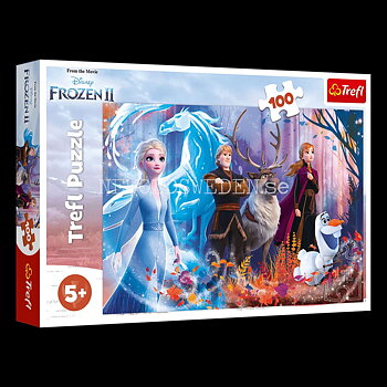 DISNEY FROZEN II ANNA & ELSA - Puzzle - 100 bitar - 41 x 27.5 cm