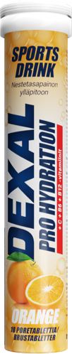 Dexal Pro Hydration brustabletter orange 18 st