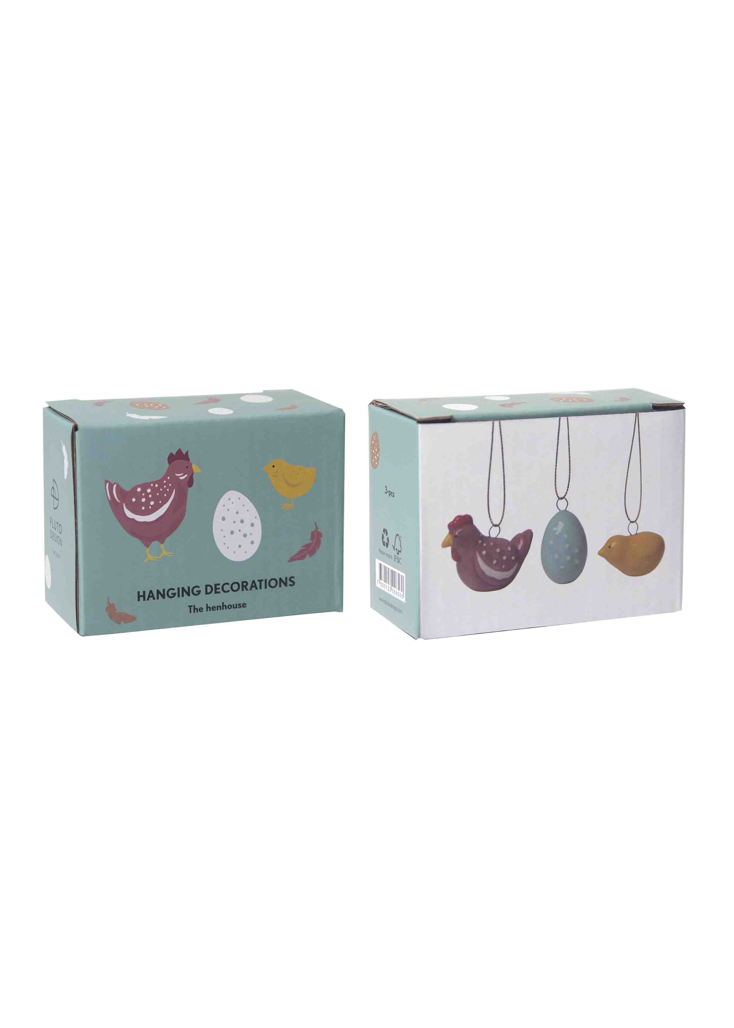 HANGING DECO THE HENHOUSE 3-PCS