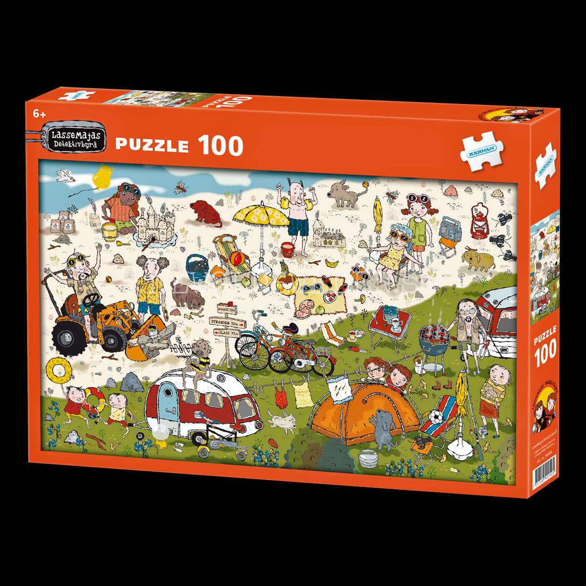 LASSE-MAJA DETEKTIVBYRÅ STRANDEN - Puzzle 100 bitar 30 x 50 cm