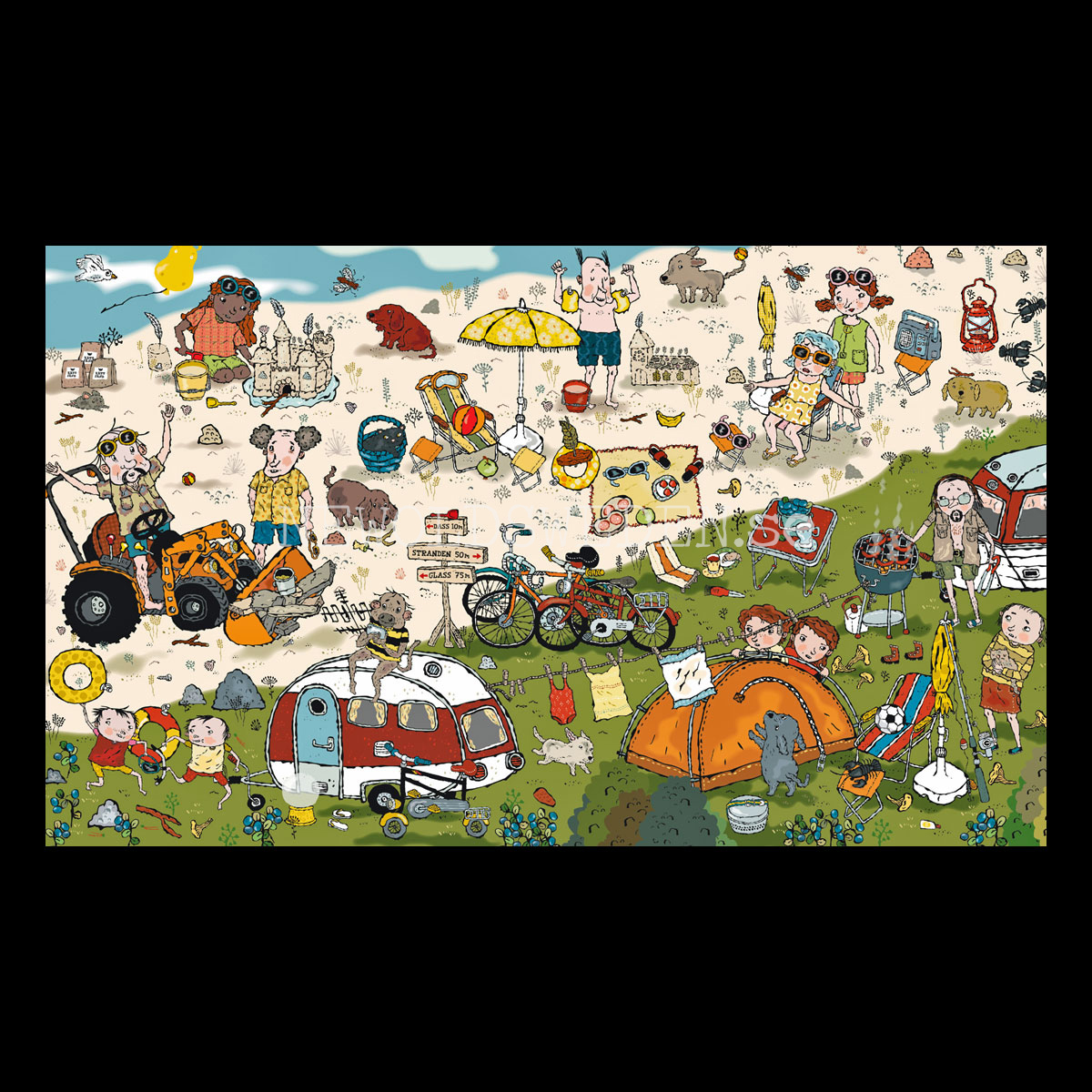 LASSE-MAJA DETEKTIVBYRÅ STRANDEN - Puzzle 100 bitar 30 x 50 cm - 2