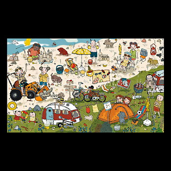 LASSE-MAJA DETEKTIVBYRÅ STRANDEN - Puzzle 100 bitar 30 x 50 cm