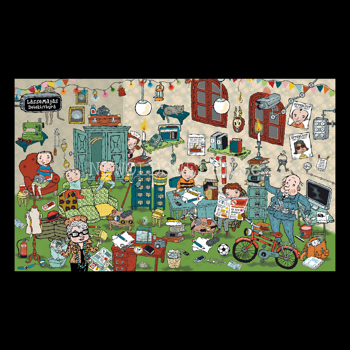 LASSE-MAJA DETEKTIVBYRÅ BOSTADEN - Puzzle 200 bitar 30 x 50 cm - 2
